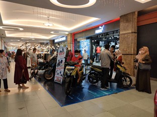 Pameran sepeda motor Yamaha di Mal SKA Pekanbaru (foto/ist)
